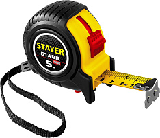 STAYER Stabil, 5 м х 25 мм, рулетка, Professional (34131-05-25)