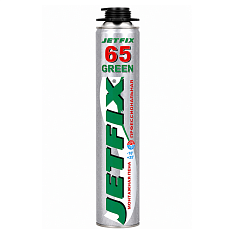 Пена монтажная JETFIX 65 GREEN всесезонная 800мл (16шт/кор)